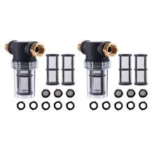 2X Linea di Attacco Filtro Sedimenti Filtro Tubo Acqua, Filtro Tubo da Giardino per Acqua Nel Ingresso Idropulitrice