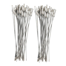 60Pcs in Acciaio Inox Vite di Bloccaggio del Filo Portachiavi Portachiavi Cable Accessori Outdoor