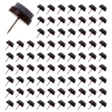 UPPERX 300pcs Chair Leg Floor Pad Skid Glide DIY Nail Protectors 20mm Dia