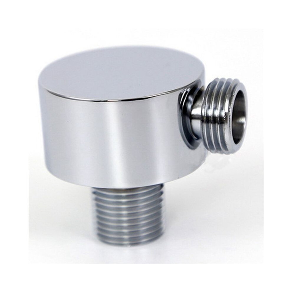 4X Wall Supply Elbow,Brass Round Wall Mount Shower Hose Connector Accessories G1/2Inch Water Outlet For Shower-Silver 4711764427090