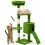 VOUNOT Cat Tree with Scratching Posts Multi - Level Cat Activity 112cm Green 2