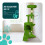 VOUNOT Cat Tree with Scratching Posts Multi - Level Cat Activity 112cm Green 4