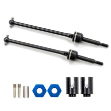 4 St StåL Bakre Drivaxel Drivaxlar för 1/10 Slash Rustler Hoss Stampede VXL 4X4 2WD RC Biluppgraderingsdelar