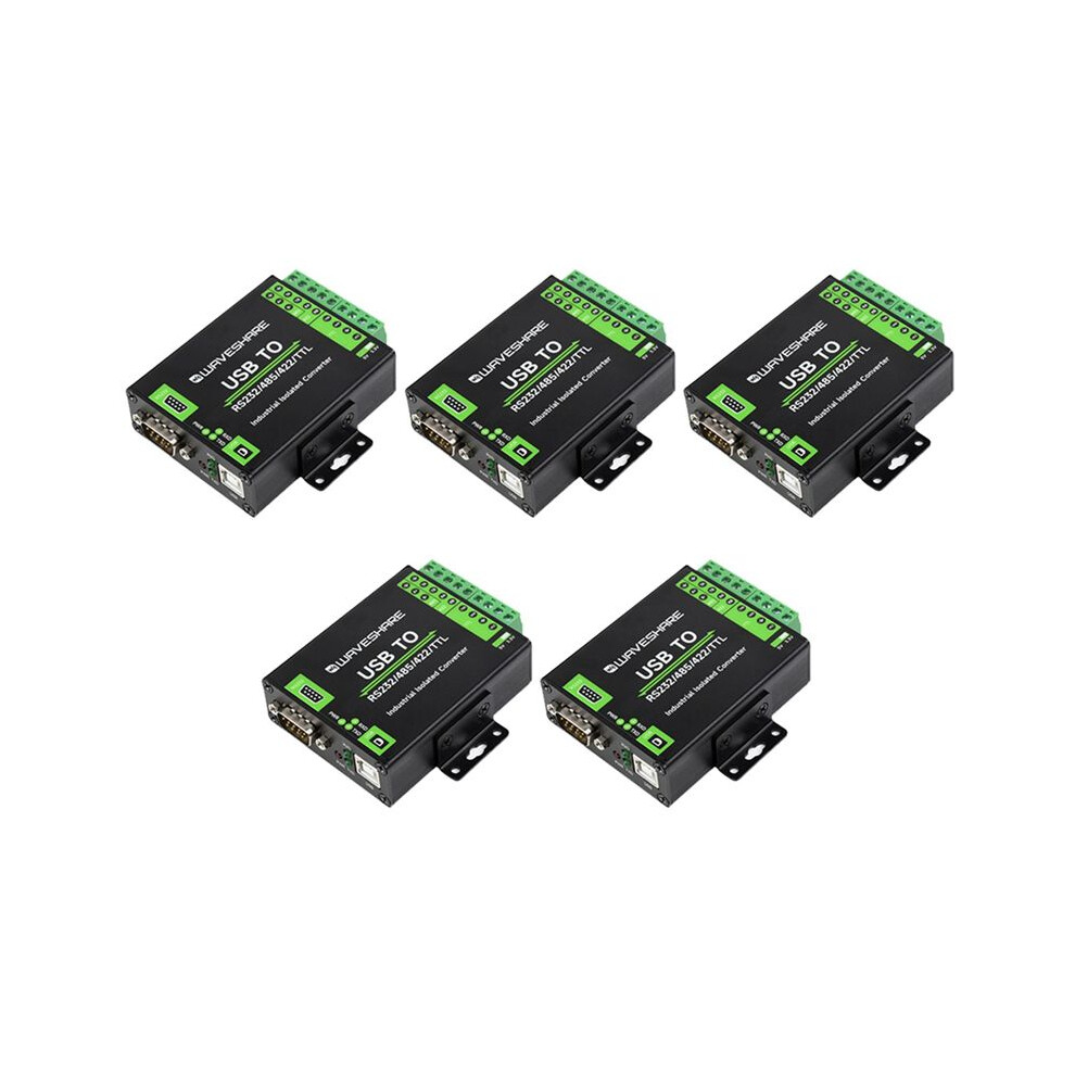 5X Waveshare Ft232rnl Industrial Digital Isolated Usb Converter Usb To Rs232/485/422/Ttl Converter 300Bps-3Mbps 4713743665516