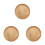 3Pcs Wooden Dinner Plates Round Eco-Friendly Light Brown Dinnerware 1