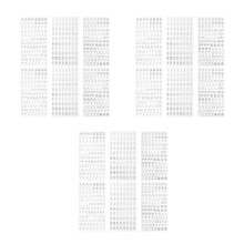 18Sheets Letter Stickers Self Adhesive for Art Craft Use