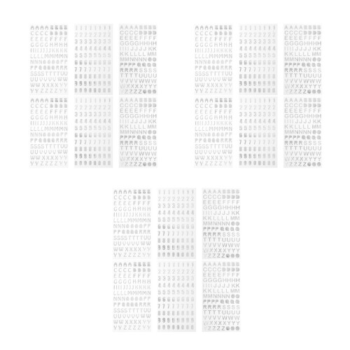 18Sheets Letter Stickers Self Adhesive for Art Craft Use