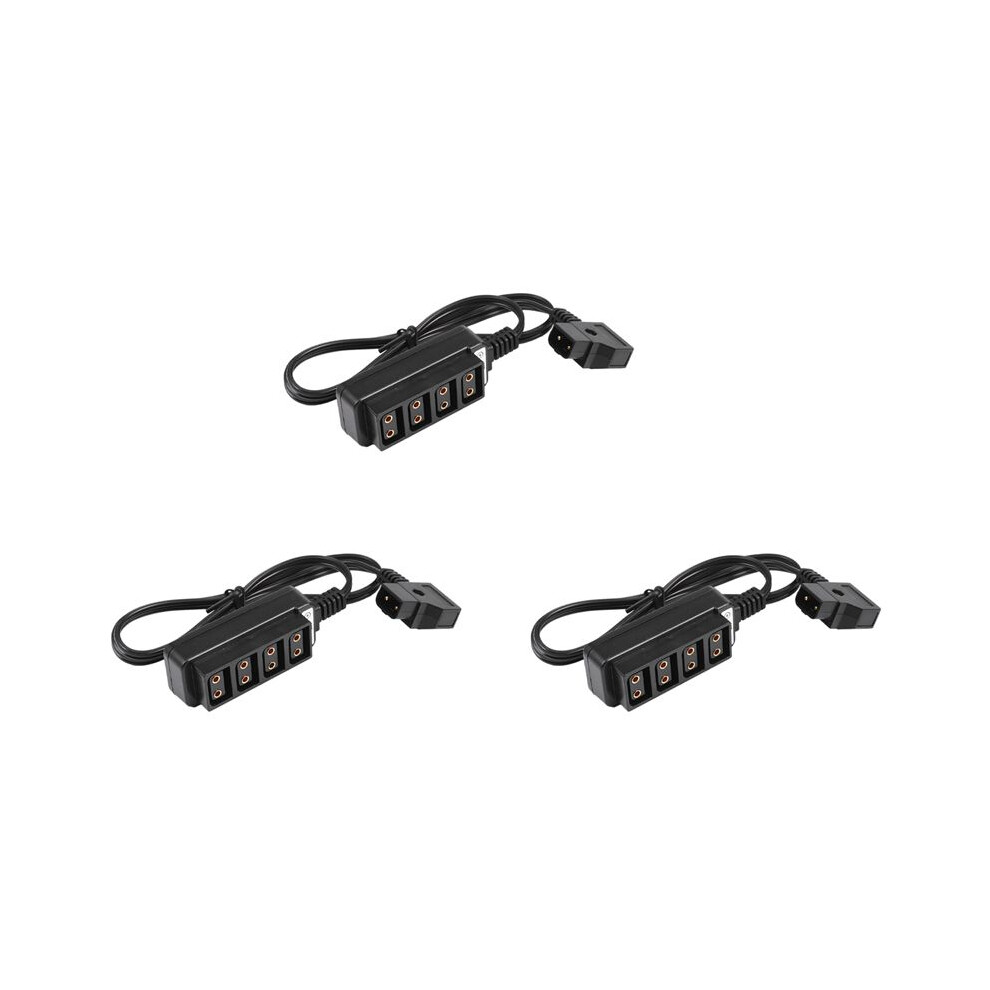 3X Male D-Tap B Type Power Dtap Tap To 4 Female P-Tap Ptap Hub Adapter Electric Splitter 4713935096326