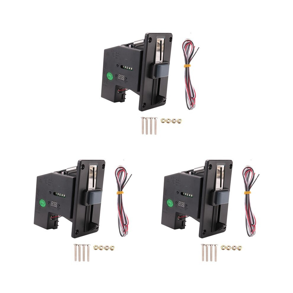 3X Multi Coin Acceptor Coin Pusher Memory For Vending Machine Arcade Game Ticket Exchange 6033169654214