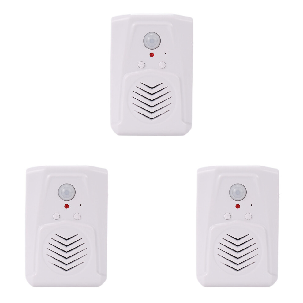 3X Sensor Motion Door Bell Mp3 Infrared Doorbell Wireless Pir Motion Sensor Voice Welcome Door Bell Entry Alarm 4713107846650