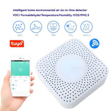 Tuya WiFi  Air Box Detector Air Quality Monitor Air Housekeeper Detects PM2.5, Formaldehyde, VOCs, CO2
