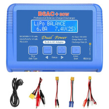B6AC 80W Lipo Battery Charger RC Balance  Charger for 1S-6S LiPo Life Li-Ion 1-15S NiCD NiMH PB Battery EU Plug
