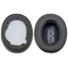 2 Piece Replacement Earpads Protein Leather Ear CushionS-Black