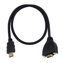 Flexible HDTV Port Male Female Cable 0.5M Multiple Layer