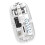Mouse Wireless Trasparente Dual Mode 2.4G  Mouse Ricaricabile Mouse per Computer Cordless Silenzioso per PC Laptop A 1