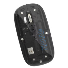 Transparante Draadloze Muis Dual Mode 2.4G  Oplaadbare Muis Geruisloze Draadloze Computermuizen voor Pc-Laptop C