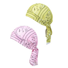 Unisex Pirate Hat Cooling Headscarf Hat Halloween-yellow pink