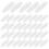 200Pcs White Plastic Thread Net Spool Savers Breathable Mesh Covers 1