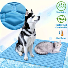 (50.04*39.88cm) Upgraded Cooling Mat for Cats & Dogs - Breathable Lightweight Pet Cooling Pad, Bed Suitable for Dog Breeds & Sizes