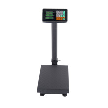 Digital Electronic Computing Platform Scale 100KG Heavy Duty Folding Postal Scales with LCD Display Black