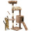 VOUNOT Cat Tree with Scratching Posts Multi - Level Cat Activity 112cm Brown 1