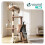VOUNOT Cat Tree with Scratching Posts Multi - Level Cat Activity 112cm Brown 2