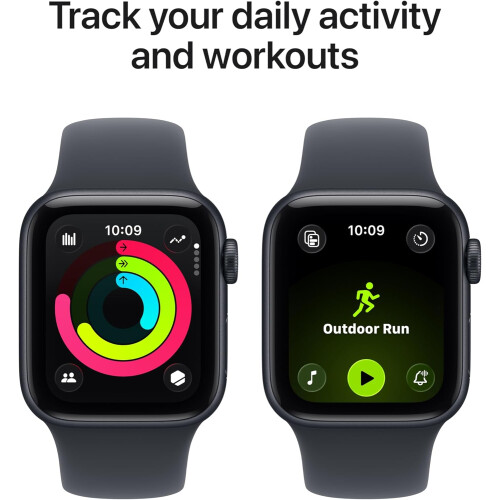 Apple Apple Watch SE 3 GPS+Cellular 44 mm Αλουμίνιο Μεσονύχτιο MEPJ4L M/L με Αθλητικό Λουράκι Μεσονύχτιο 1