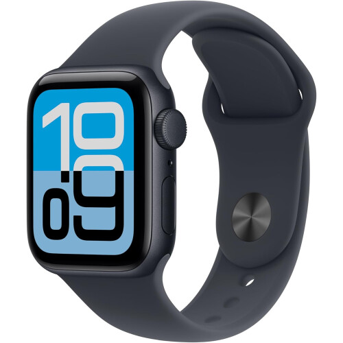 Apple Apple Watch SE 3 GPS+Cellular 44 mm Αλουμίνιο Μεσονύχτιο MEPJ4L M/L με Αθλητικό Λουράκι Μεσονύχτιο