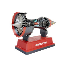 NIKOLA TOY Turbofan Engine Modèle D'Avion D'Aviation Turbine de Puissance pour les Passionnés D'Aviation et les Collectionneurs A