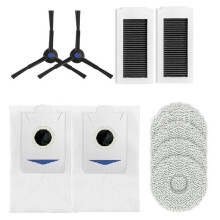 Für  X5 PRO Kehrroboter Zubehör Staubbeutel Wischmopp Verbrauchsmaterial Seitenwalze Bürste Filterelemente Seitenbürste A