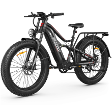 Freesky Swift horse Ultra 48V 35Ah Samsung Cells Battery BAFANG Motor Electric Bike Ebike 140 Miles 26" Fat Tire Dirt Mountain E Bike, Full Suspension