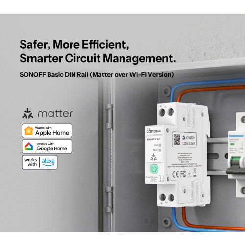 SONOFF BASIC-1GSP Basic DIN Rail Matter Over WiFi Smart Switch 1