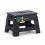 VOUNOT  Folding Step Stool, Anti-Slip Folding Stool, 32x25x22 cm, Black 1
