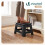 VOUNOT  Folding Step Stool, Anti-Slip Folding Stool, 32x25x22 cm, Black 2