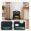 VOUNOT  Folding Step Stool, Anti-Slip Folding Stool, 32x25x22 cm, Black 4
