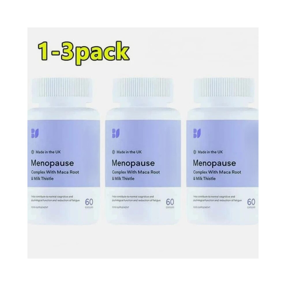 (3pcs) Menopause capseules,1-3 PacK,60 Capsules,Complex With Maca Root&Milk Thistle