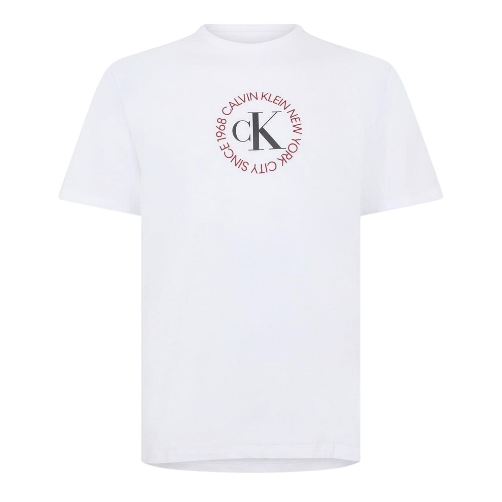 Calvin Klein (Xxl, Brilliant ) Unisex Adult Regular T-Shirt White