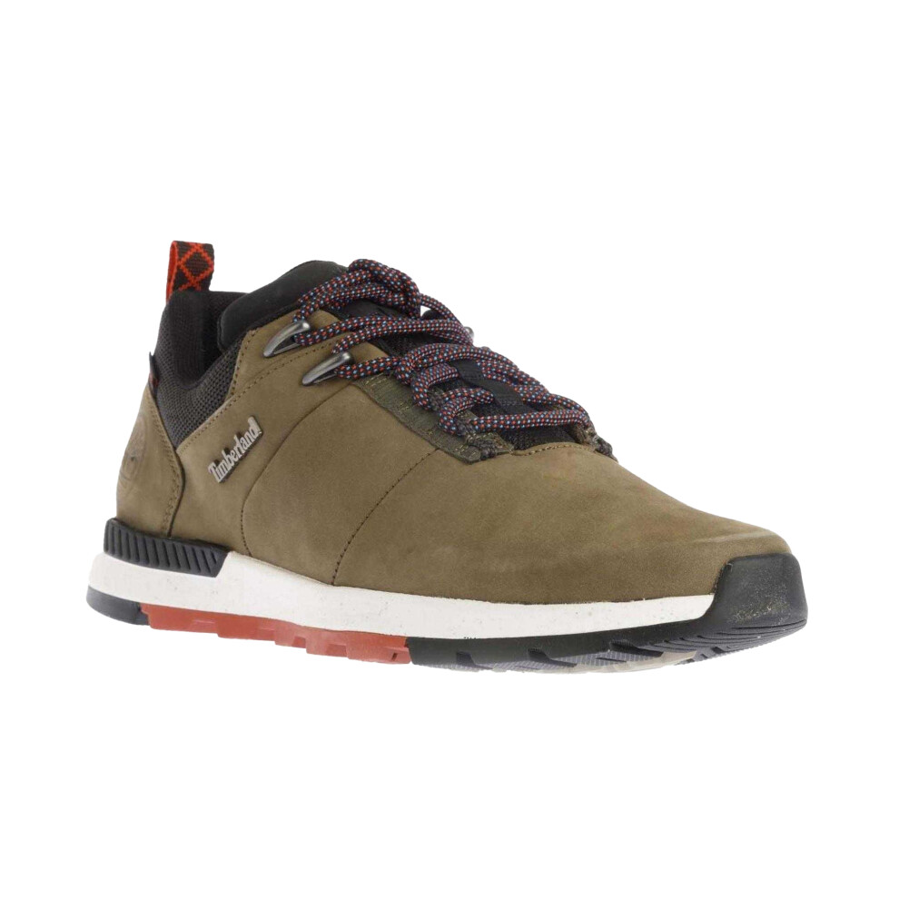 Timberland Mens Field Trekker Leather Hiking Shoes Green