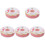 5Rolls Pink Lace Ribbon Polyester for DIY Projects Crafting Decoration 1
