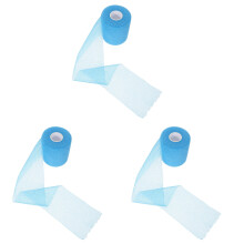 3Rolls Sky-Blue Cuttable Athletic Wrap Convenient Elastic Sports Tape