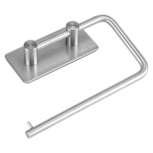 Wall Mounted Paper Holder, Stainless Steel 304, Silver, Rust, Self Adhesive Installation, Bathroom and Toilet Use