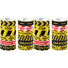 24Rolls DIY Multi Color Warning Slogan Tape Set for Journaling