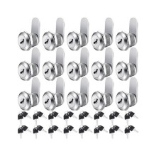 16 Pieces Cabinet Cam Lock Keyed Alike Cylinder Cam Lock 5/8 Inch Zinc Alloy Drawer Lock Secure File Cylinder Lock Keyed