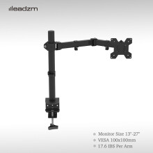 Desktop TV Stand for 13 to 27 Inch Monitor Height Adjustable Tabletop TV Mount with Spirit Level