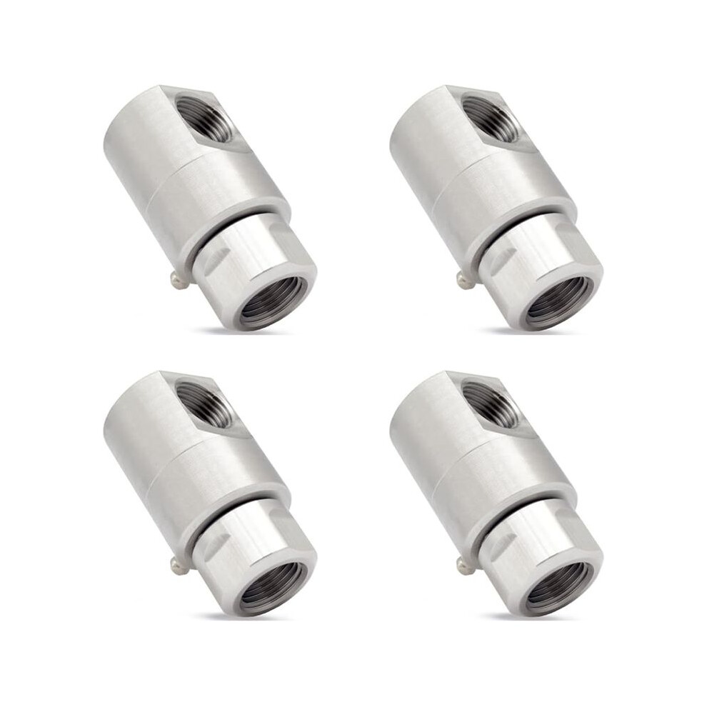 4Pcs 1/2In Hose Reel Swivel,5024-Ni-Al Fxf Heavy Duty Steel Hose Reel Swivel With Grease Fitting 4713630011891