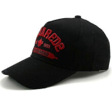 Mens Baseball Cap Cotton Peaked Cap Men's Casual Sports Cap Embroidery Letters Dsquared2 Black
