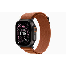 Apple Watch Ultra 3 GPS+Cellular 49 mm Zwarte Titanium Kast MF254 Small Terracotta Alpine Loop