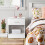 Large Drawer Bedside Chest Space-Saving Storage Large Side Table Minimal Smooth Modern Bedroom Nightstand Unit White 5