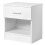 Large Drawer Bedside Chest Space-Saving Storage Large Side Table Minimal Smooth Modern Bedroom Nightstand Unit White 6