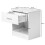 Large Drawer Bedside Chest Space-Saving Storage Large Side Table Minimal Smooth Modern Bedroom Nightstand Unit White 11